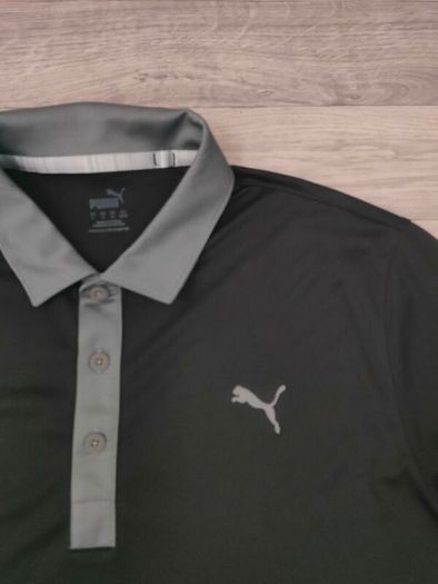 Puma Golf Black Polo Shirt Mens Large