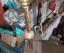 antique brass candle holder