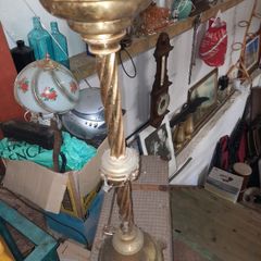 antique brass candle holder