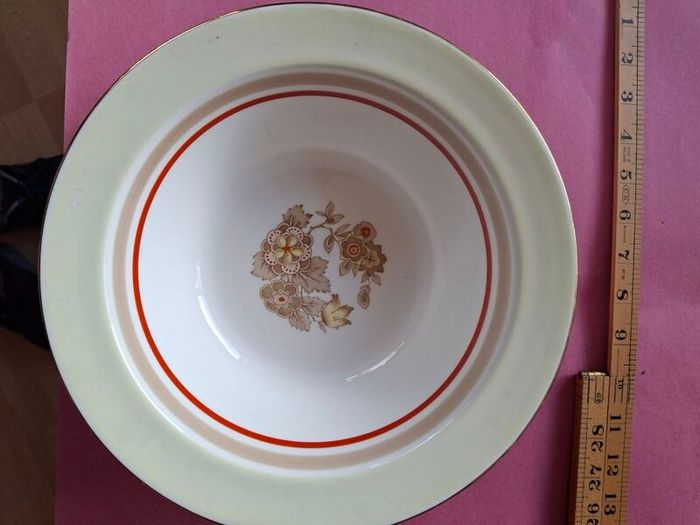VINTAGE Large  Arklow POTTERY Bowl  With Gold Trim Arklow  POTTERY Wicklow