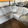 Grey corner sofa L shaped couch set furniture Image 5