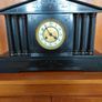 Black Slate/Marble Pillard French Mantle Antique Clock Circa 1800's FIND ANOTHER ONE! Update! (Clock Was Taken Out Of Storage And Is Up And Running Smoothly Now And Keeping Great Time). Image 3