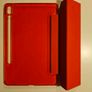 Samsung Tab S9-S9 FE Tri-FOLD folio case red color Image 5