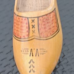 1 Vintage Dutch Wood Clog