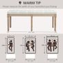 French Look Vintage Bench Cream Image 5