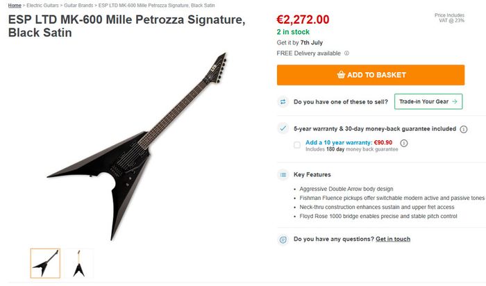 Esp-ltd MK-600 mille petrozza (Price Drop)