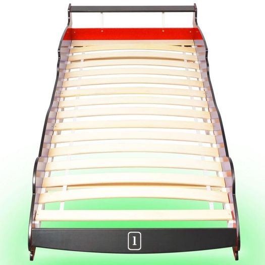 Children LED Race Car Bed 90x200 cm Red