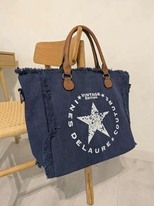 Canvas Tote Bag Navy - Brand New