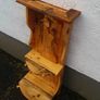 Rustic Driftwood Couple floating shelf display Image 8