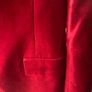 Zara women's red velvet blazer jacket Size XL (UK 14-16), AS NEW Image 8