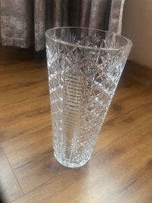 Large Antique Waterford Crystal Vase