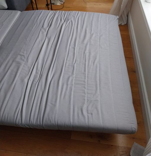IKEA 2-Seat Sofa-Bed (Black & White Geometric)