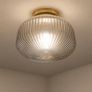 2 x IKEA SOLKLINT Ceiling Lamps - Brass & Clear Glass -  Brand New Sealed Image 3