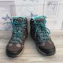 Gelert ladies horizon mid way hiking/walking boots brown/green UK6 size Image 4
