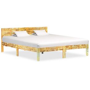 Bed Frame Solid Reclaimed Wood 180x200 cm