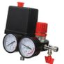 BRAND NEW Arrival Air Compressor Pressure Valve Switch Manifold Relief Regulator Gauges 180PSI 240V 45x75x80mm Image 2