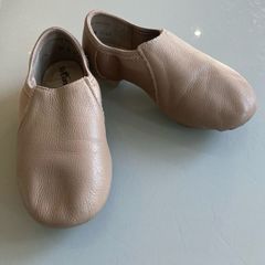 Kids caramel dance leather shoes