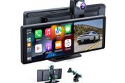 10.26" Wireless Carplay Screen for Car 5G Wifi Dash Cam 4K Car DVR Camera Android Auto Lens GPS Navigation Video Recorder FM AUX