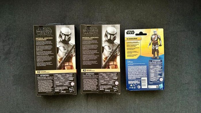 Star Wars The Mandalorian 2 Imperial Armored Commando  plus  Mandalorian