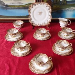 21 Piece Arklow Elegance Bone China Tea Set For 6 Person Setting Made In Ireland