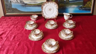 21 Piece Arklow Elegance Bone China Tea Set For 6 Person Setting Made In Ireland