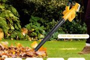 Cordless Leaf Blower Compatible with DeWalt 18V DCB180-201 Batteries (Tool Only, without Battery or Charger, 18,500 RPM, 3.5 m min, Screen, 1.55 kg