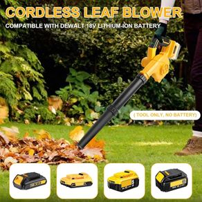Cordless Leaf Blower Compatible with DeWalt 18V DCB180-201 Batteries (Tool Only, without Battery or Charger, 18,500 RPM, 3.5 m min, Screen, 1.55 kg