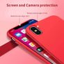 Liquid Silicone Case For iPhone X / XS Luxury Thin Soft Phone Cover New Red - FHT5IPXLK Image 5