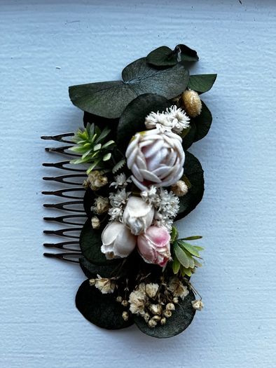 Bridesmaid Floral Hair Slides x 2