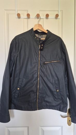 Belstaff Waxed Cotton 'Walkham' Jacket in Dark Navy XL (UK 42)