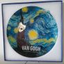 Vincent Van Gogh > "Starry Night" Translucent Studio Glass Platter Image 4