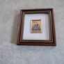 1980s SMALL Chromolithography on 23k Gold Foil of  Sacre Coeur PARIS France Image 9
