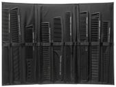 9pcs Professional Carbon Combs Anti Static Hair Styling Comb Set With Pouch