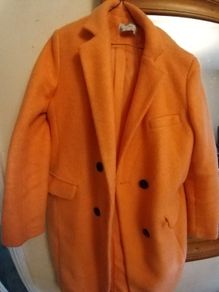 Orange Bershka Ladies Coat