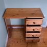 Solid Wood Dressing Table & Arched Mirror | Excellent Condition Image 5