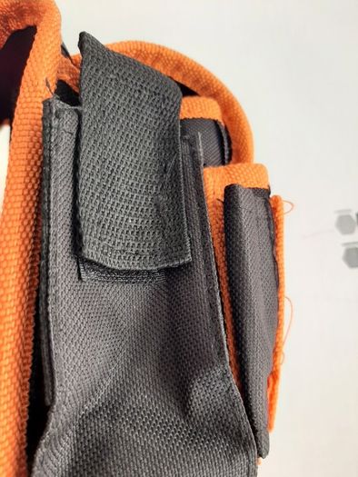 New tool pouch tag attached