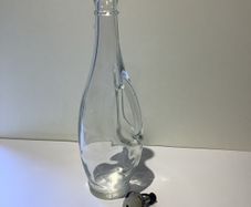 Curved Glass Bottle with Handle / Decanter