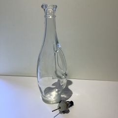 Curved Glass Bottle with Handle / Decanter