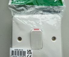 Schneider Electric Lisse White Moulded - Single High Current Light Switch, Double Pole, 50 A, GGBL4011S, White