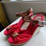 New ladies red wedges Image 4