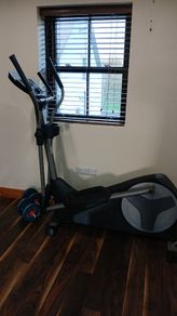 NordicTrack Elliptical + York Dumbbell Rack