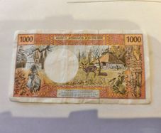 Banknote 1000 Francs Tahiti Polynesia Caledonia French Overseas Territories