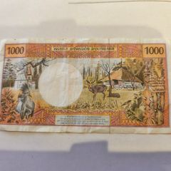 Banknote 1000 Francs Tahiti Polynesia Caledonia French Overseas Territories