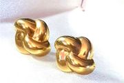 Vintage Hallmarked 9ct Gold 'Knot' Earrings