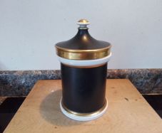 Portmeirion Black/Gold Canister 1960's-1970's
