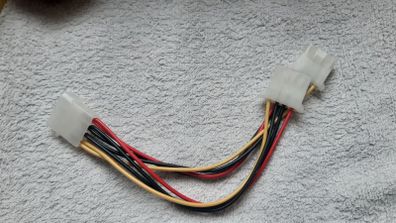 MOLEX male to MOLEX female Hard Drive Power Y Splitter Cable Adaptor Vintage Retro Gaming