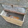 Antique galvanised flour bin Image 2