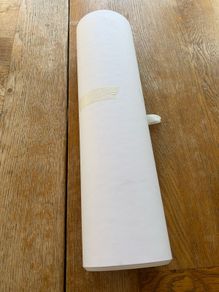 White poster size card