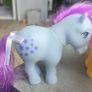 3 x Reproduction Blossom Butterscotch Bluebelle Basic Fun MLP based on G1 My Little Pony 2007 2017 Image 2