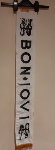 Bon jovi original rock concert banner/scarf 1988